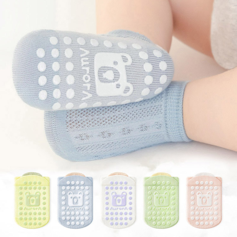 Unisex Baby Socks Non Slip - 5 Pasang Kaus Kaki Anak Anti-selip