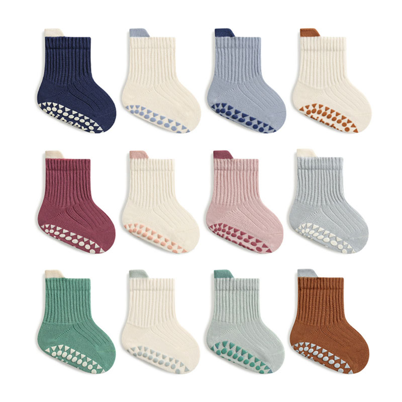 Unisex Baby Socks Non Slip - Kaus kaki katun anak laki-laki dan