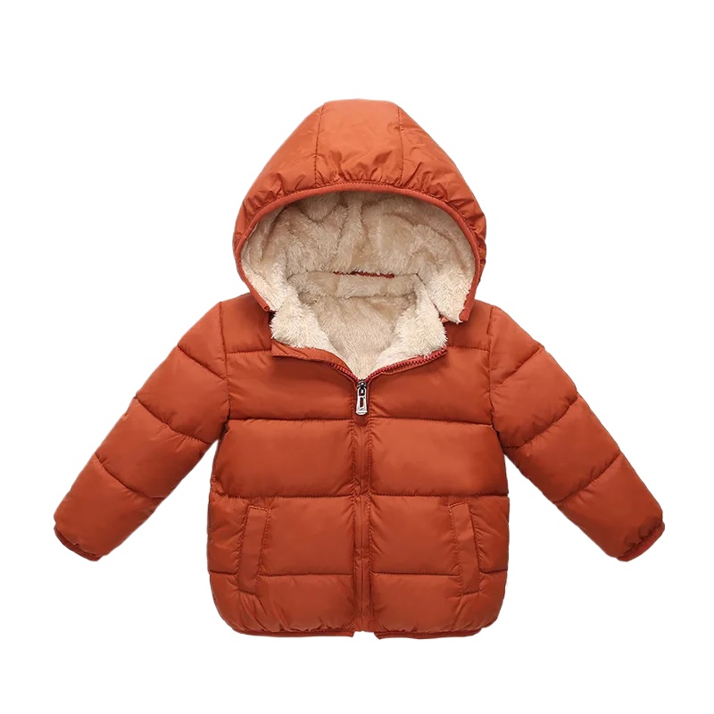 Toddler Boy Winter Fleece Jacket - Jaket Tebal Berlapis Bulu Domba untuk