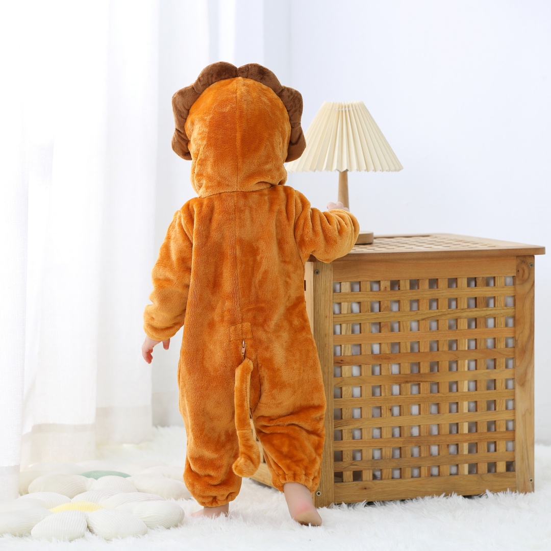 Baju Romper Kartun Hewan Singa - Cotton Baby Onesies Zipper ulasan dan harga