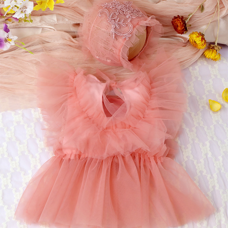 Ylsteed Set topi Romper jaring - Newborn Baby Girl Romper Floral ulasan dan harga