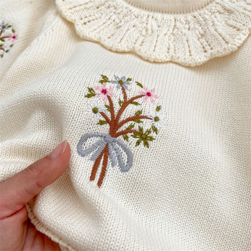 Baju monyet rajut anak baru la - Newborn Baby Girl Romper Floral ulasan dan harga