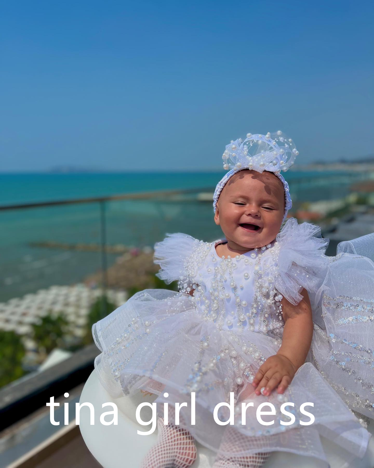 Gaun Putri Bunga Putih untuk P - Toddler Girl Tulle Party Dress ulasan dan harga