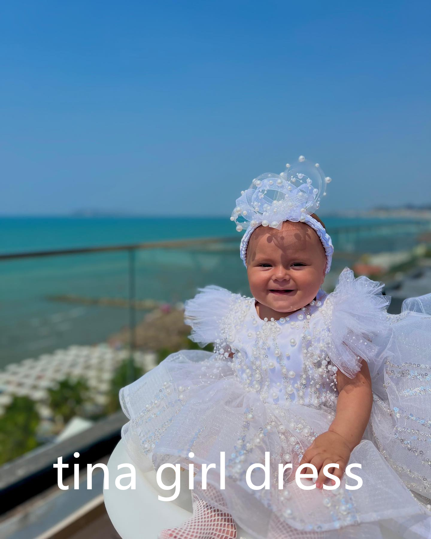 Gaun Putri Bunga Putih untuk P - Toddler Girl Tulle Party Dress ulasan dan harga