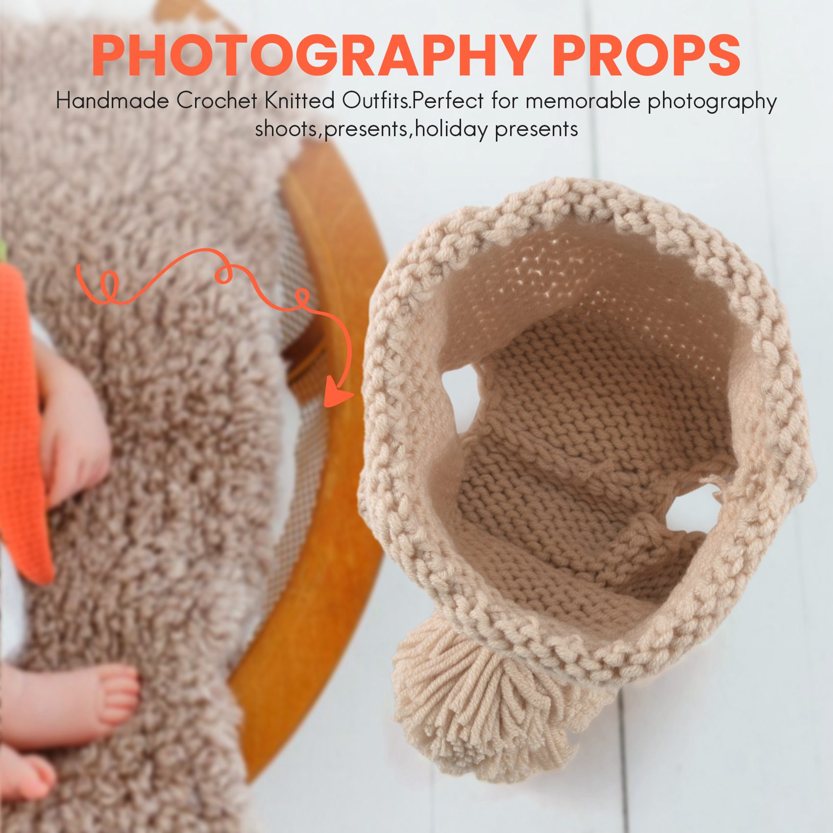 ABJA-Alat Peraga Fotografi Bay - Infant Photography Props Outfit ulasan dan harga