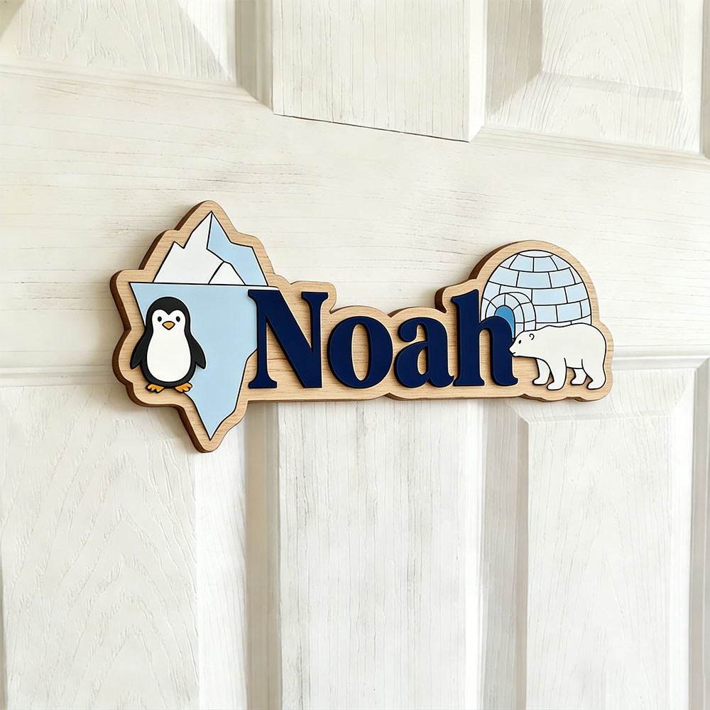Papan Nama Kustom Penguin Arkt - Nursery ulasan dan harga