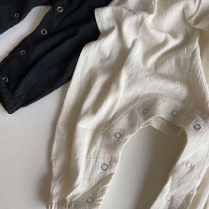 Pakaian Bayi Baru Musim Panas  - Baby Summer Linen Sleeveless Jumpsuit ulasan dan harga