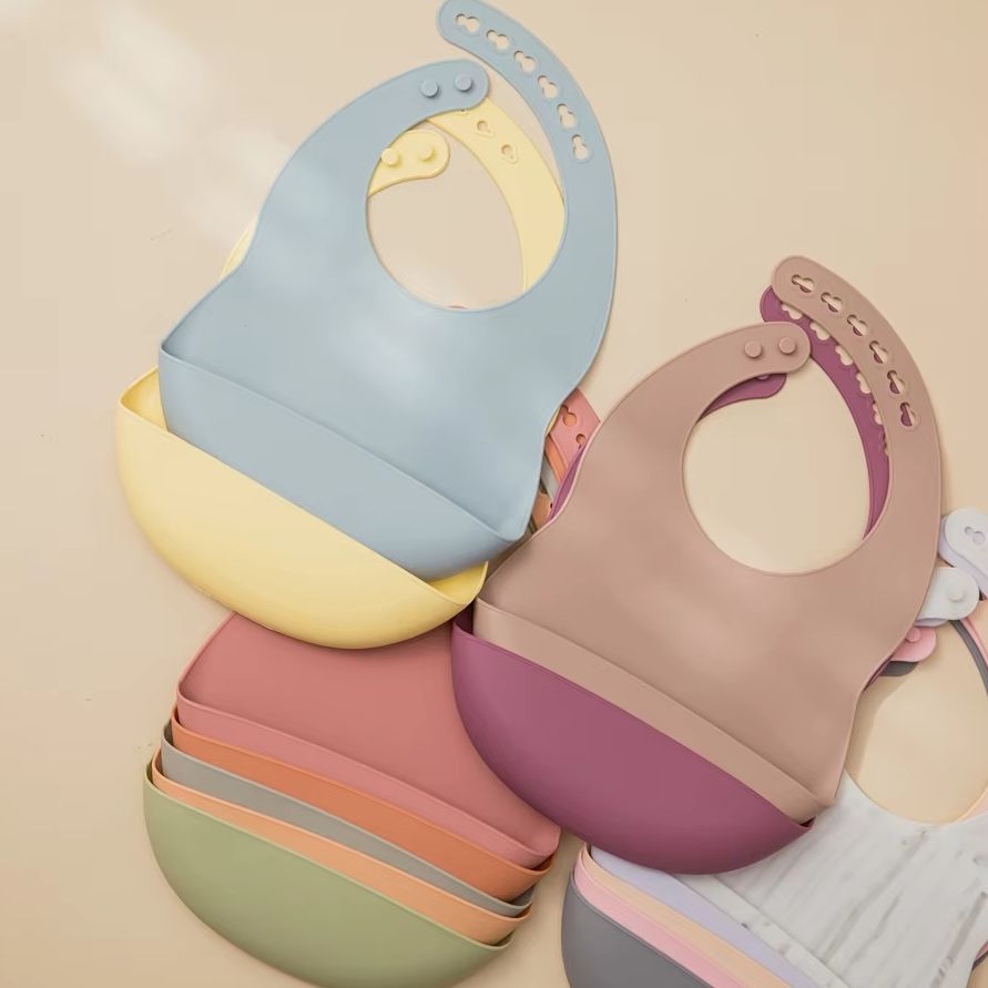 Bib Bayi untuk Waktu Makan, Bi - Waterproof Baby Bibs Silicone ulasan dan harga
