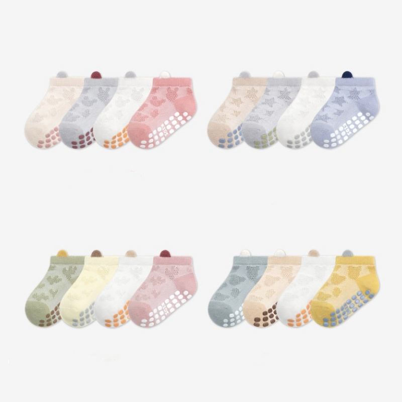 4 Pasang/Lot Kaus Kaki Anak La - Unisex Baby Socks Non Slip ulasan dan harga